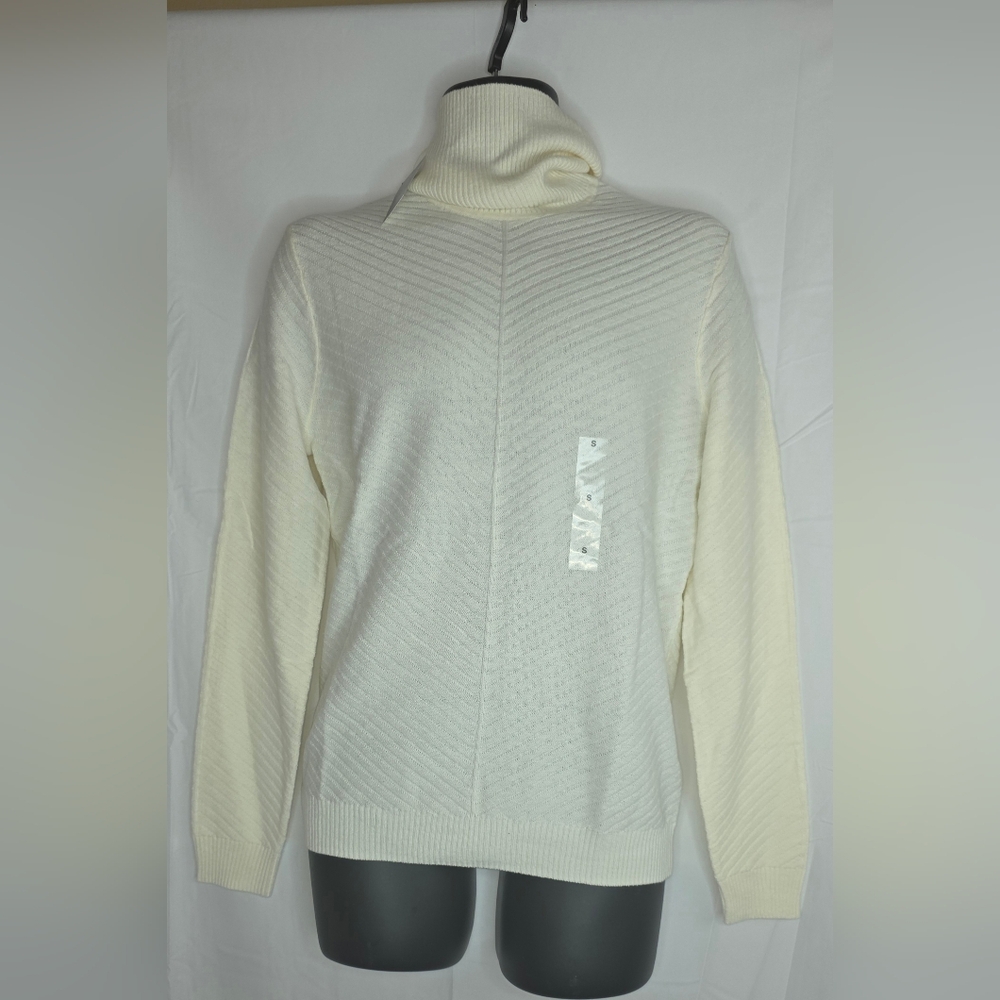 INC International Concepts Antique White Turtleneck Sweater XXL NWT BX-3171